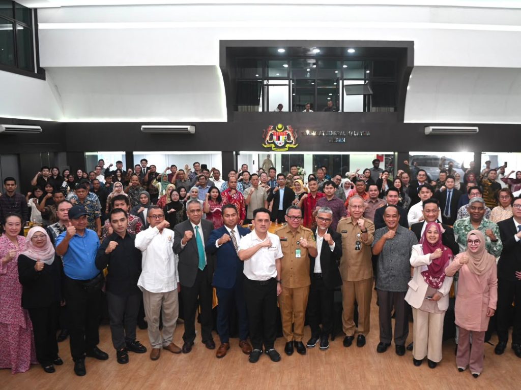 Delegates at the Penang–Medan Business Matching & Networking 2026, including representatives from Evercare Medical Care Centre, during the official group photo in Medan, Indonesia.